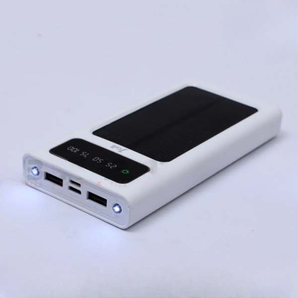 Solar Power Bank 10000 mah, Fast Charging, Android Type C And Iphone, 4 Charging Cable