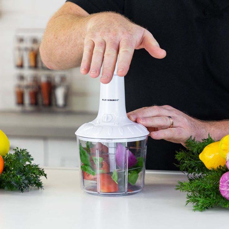 Manual Hand Push Chopper | 1.5L Multi-Functional Grinder & Grater (Random Color)
